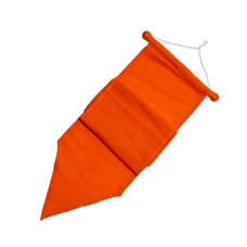 Orangefarbener Wimpel
