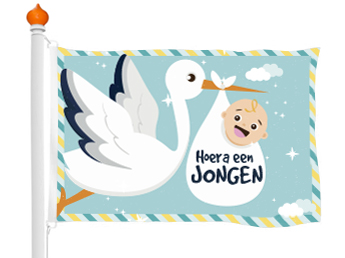 Geburtsflagge Junge